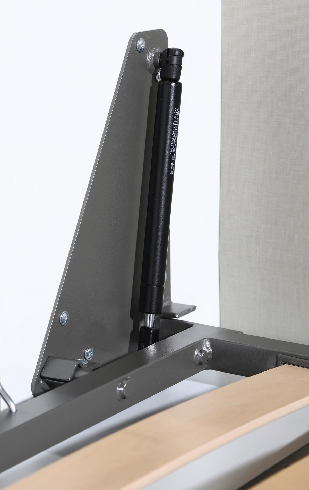 Schrankbett mit Lattenrost 90x200 Albero, Weiß - Dunkelgrau/Weiß, MODERN, Holz/Holzwerkstoff (90/200cm) - Rauch Möbel