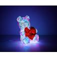 LED-Dekoleuchte Teddy - Transparent/Rot, MODERN, Kunststoff (30/19/23cm) - Luca Bessoni