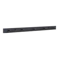HAKENLEISTE Vita, Schwarz B: 70 cm - Schwarz, Basics, Metall (70/4/4cm) - MID.YOU