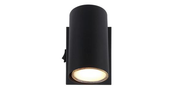 Strahler Felix 1-flammig Verstellbar L: 12 Cm - Schwarz, MODERN, Metall (12/10cm) - Luca Bessoni