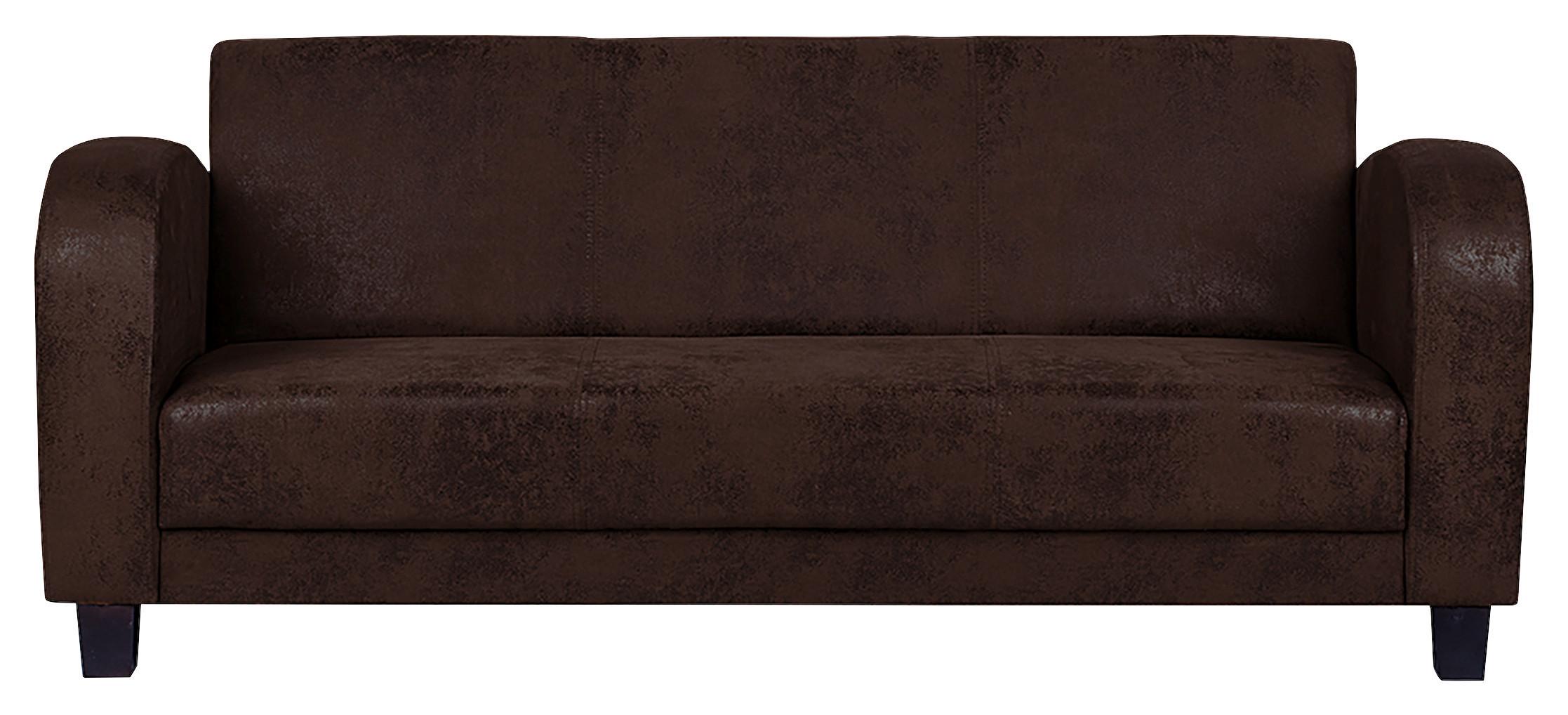 3-sitzer-sofa Antis Dunkelbraun B: 190 Cm - Dunkelbraun, Design, Textil (190/80/89cm) - Livetastic