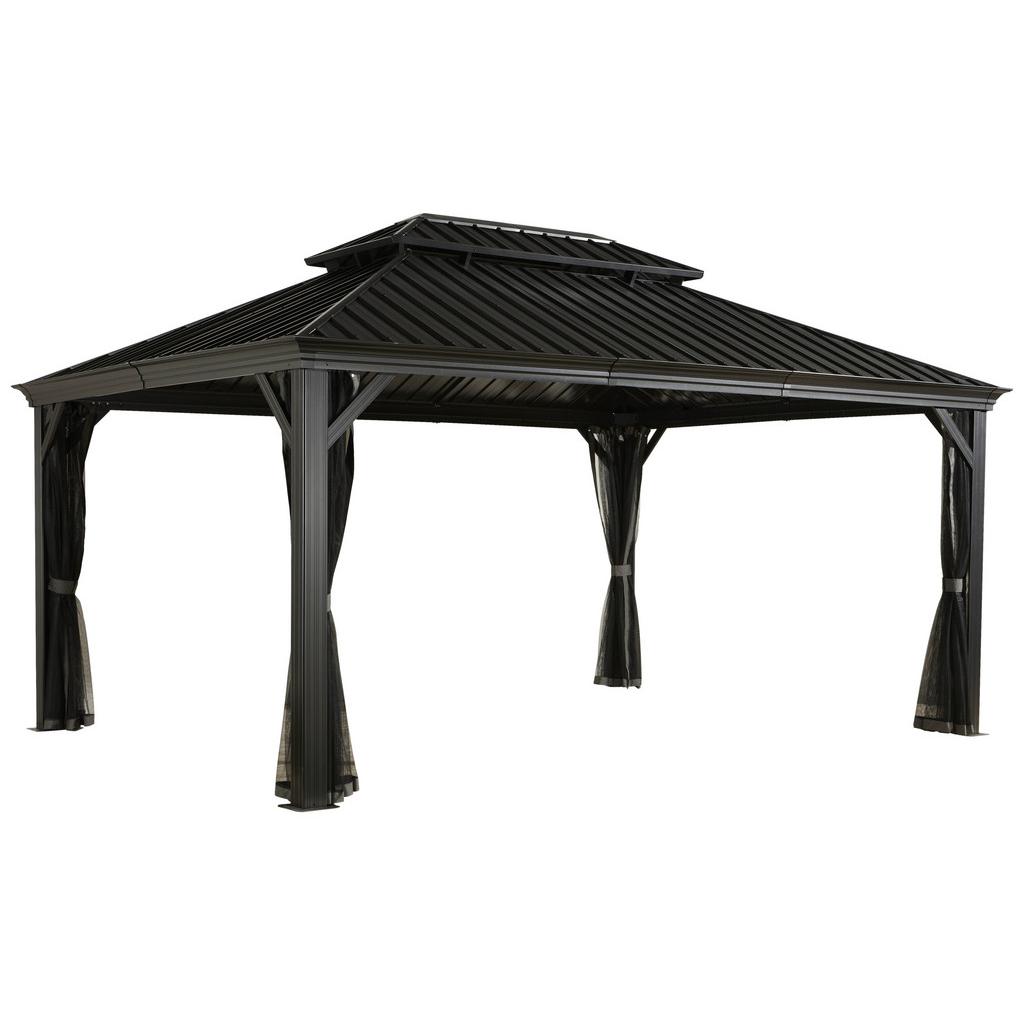 Pavillon Messina 483x363 cm wetterfest Gartenpavillon