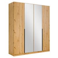 Drehtürenschrank Skyla Eiche Artisan B: 181 Cm - Eiche Artisan, MODERN, Holzwerkstoff (181/210/54cm) - Rauch Möbel