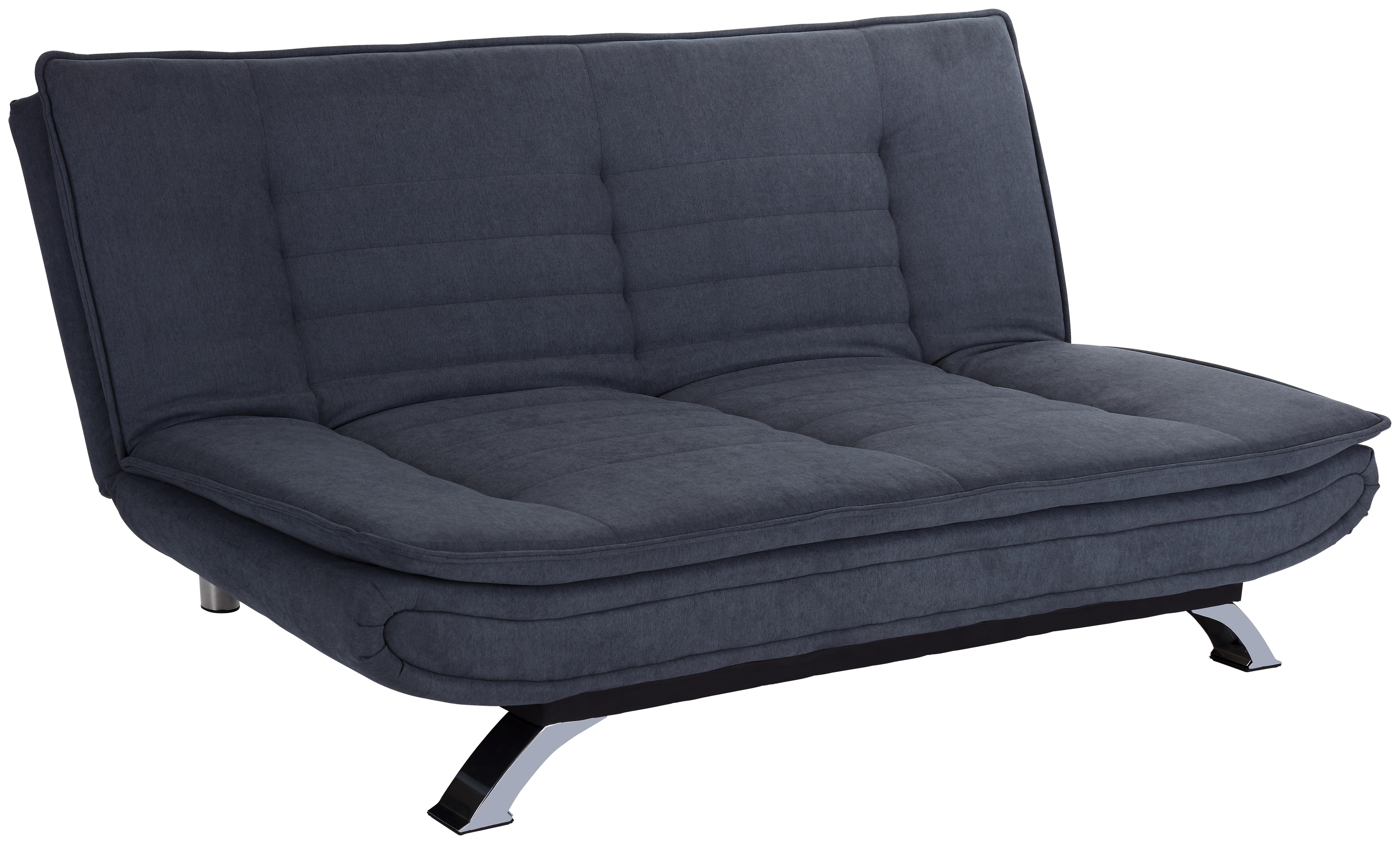 Kanapéágy Bari - Szürke, Basics, Fém/Textil (190/90/102cm) - Ombra