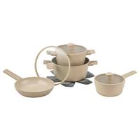 KOCHTOPFSET JACQUES - Klar/Creme, Design, Glas/Kunststoff - James Wood