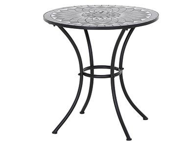 Gartentisch Como Metall/keramik ⌀ 60 Cm