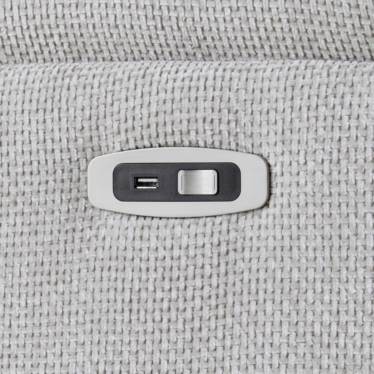 Relaxační křeslo JOHNSY, sv.šedá - černá/světle šedá, Moderní, kov/textil (75/106/91cm) - Mömax