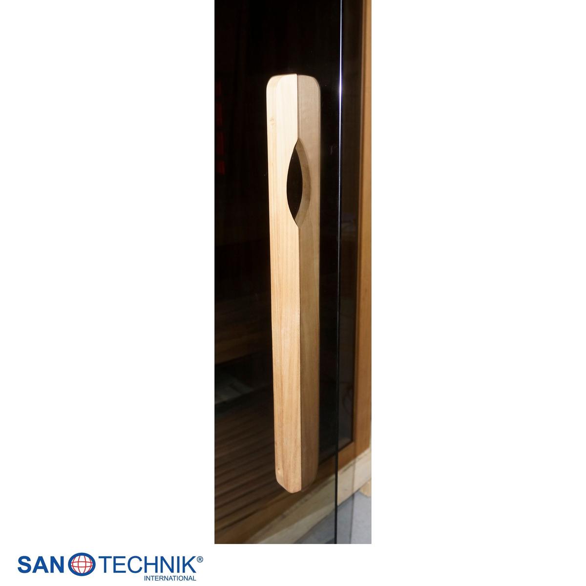 Sauna- und Infrarotkabine Kotka Naturfarben B: 150 cm - Naturfarben, KONVENTIONELL, Holz (200/150/190cm) - Sanotechnik