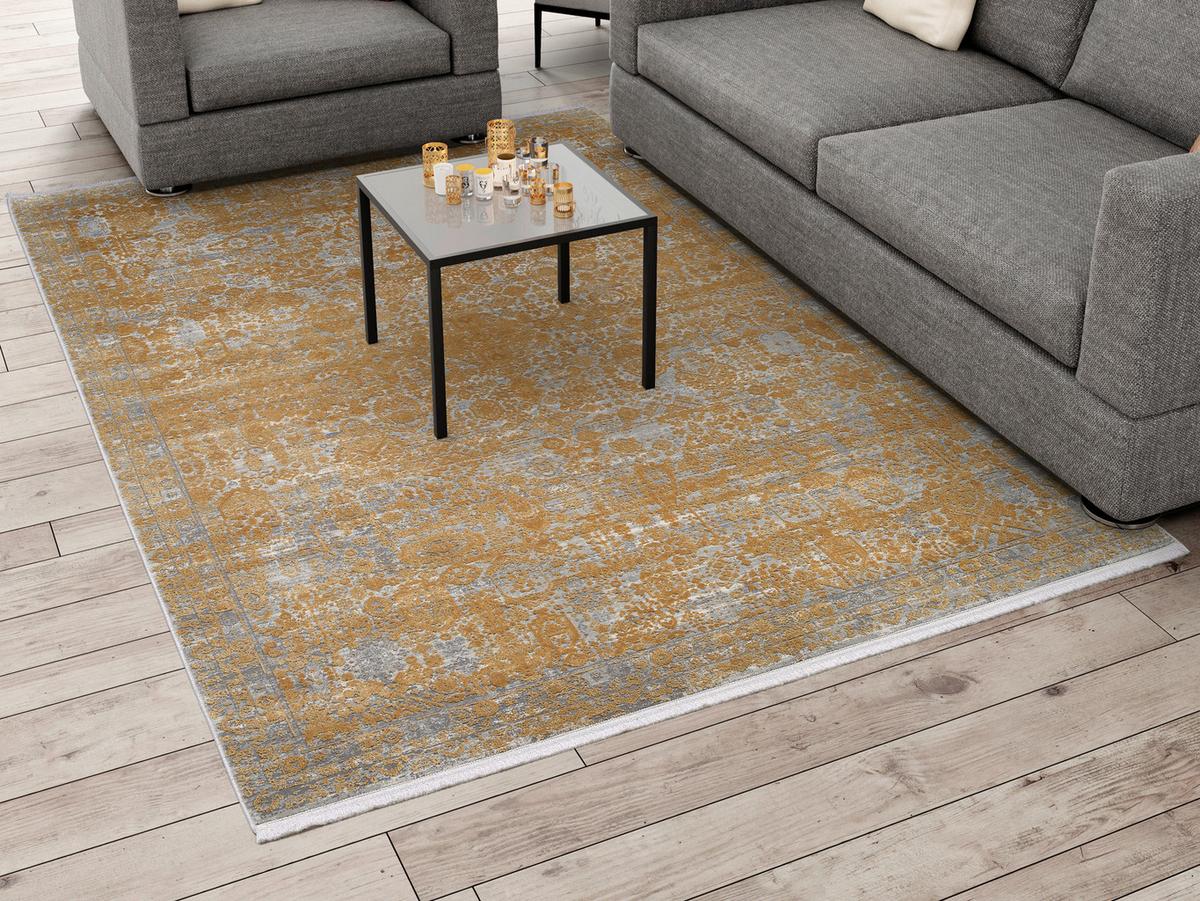 Vintage-teppich Colore - Goldfarben, LIFESTYLE, Textil (120/180cm) - Dieter Knoll