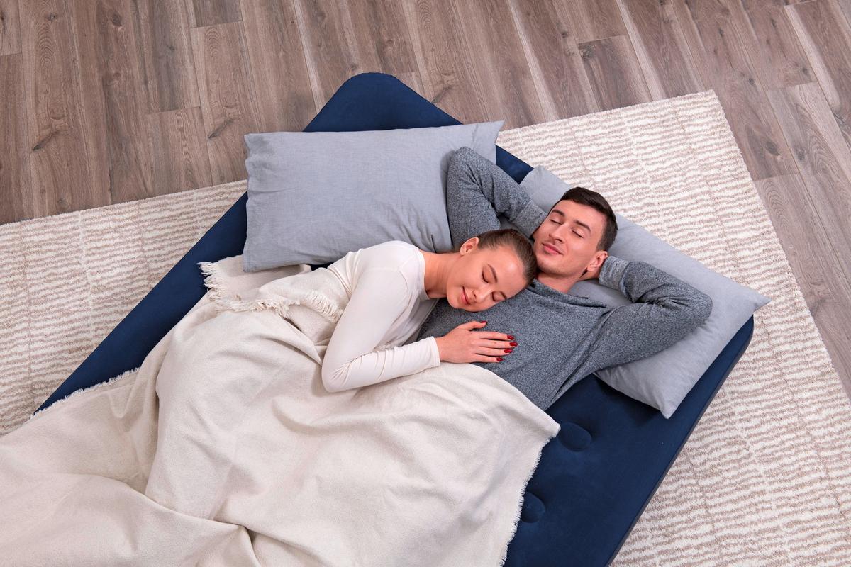 Luftbett Anastasia 191x137x22 Cm Bis 300kg - Dunkelblau, KONVENTIONELL, Kunststoff (191/137/22cm) - Bestway