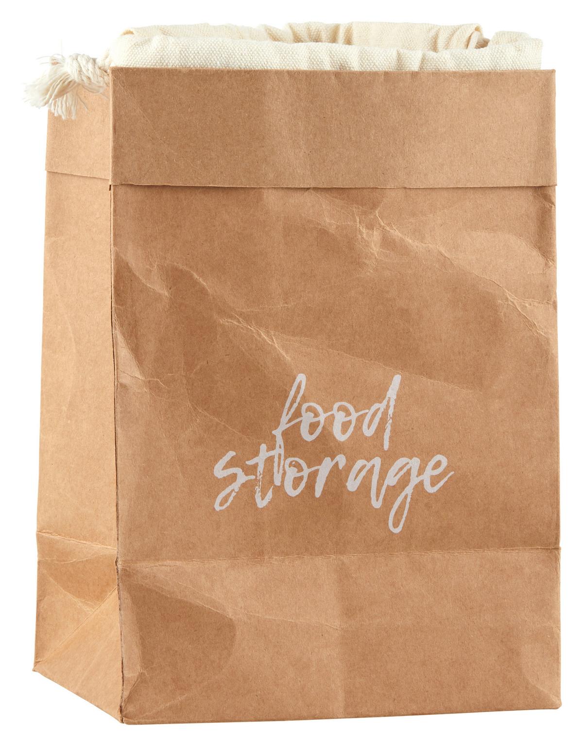 Víceúčelový sáček Food bag Onion, V: 22cm - přírodní barvy, Moderní, papír (16/22/11cm) - ecoTree