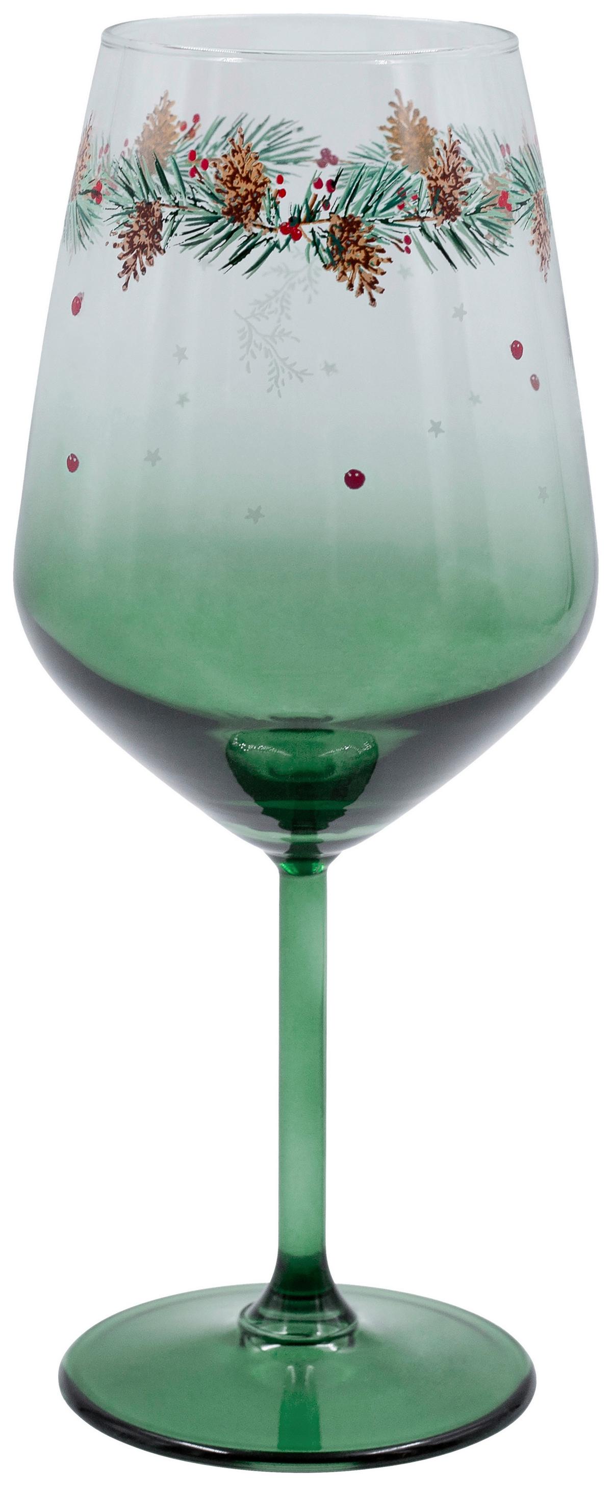 Weinglas Mena - Grün, Basics, Glas (490ml) - Luca Bessoni