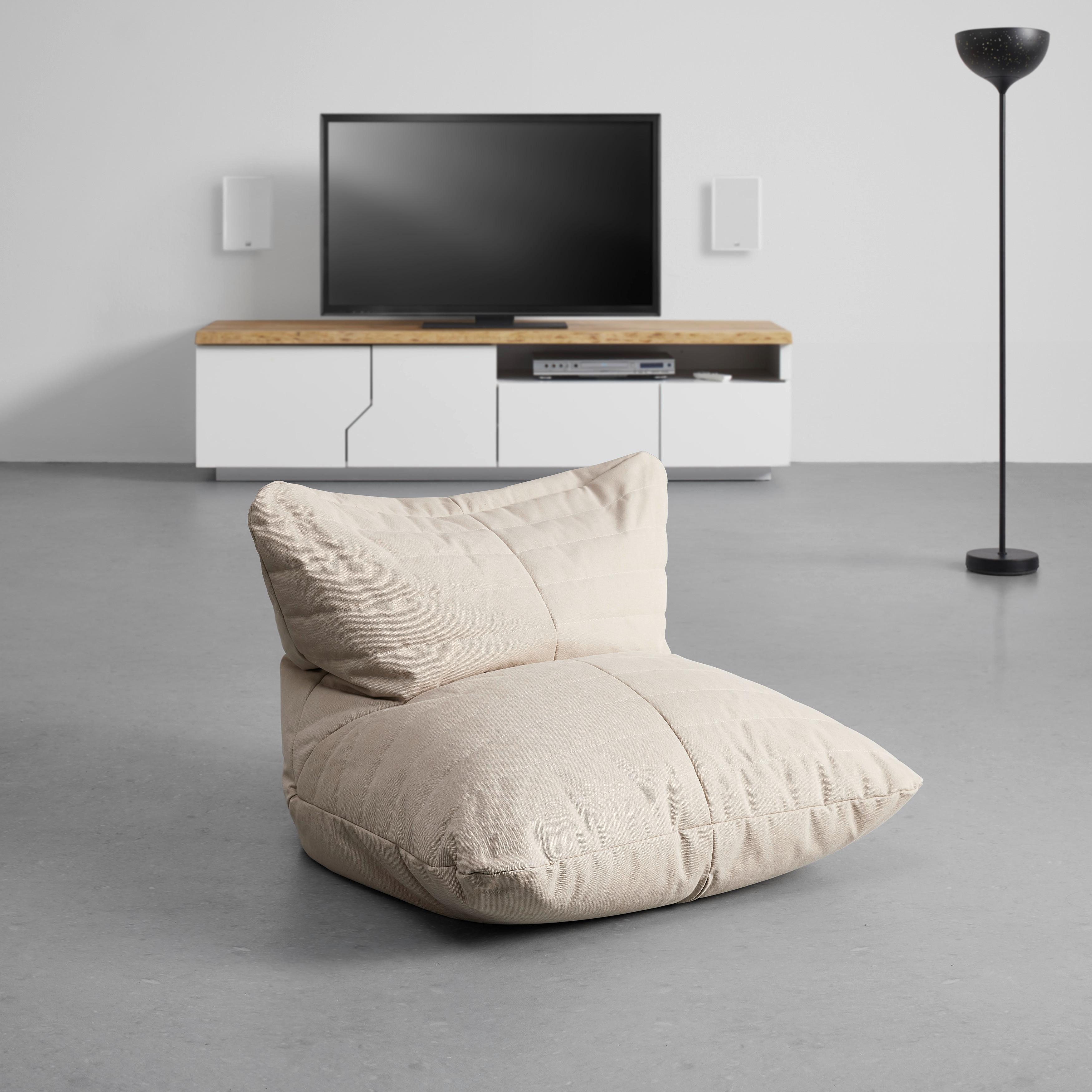 Sedací Vak Marta - béžová, Moderný, textil (81/56/71cm) - Bessagi Home