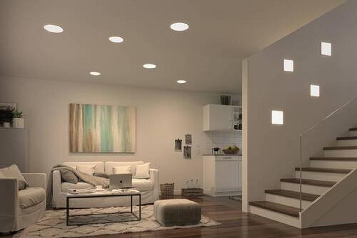 LED-Paneel L: 18,5 cm dimmbar - Basics, Kunststoff (18,5/18,5/1cm) - Paulmann