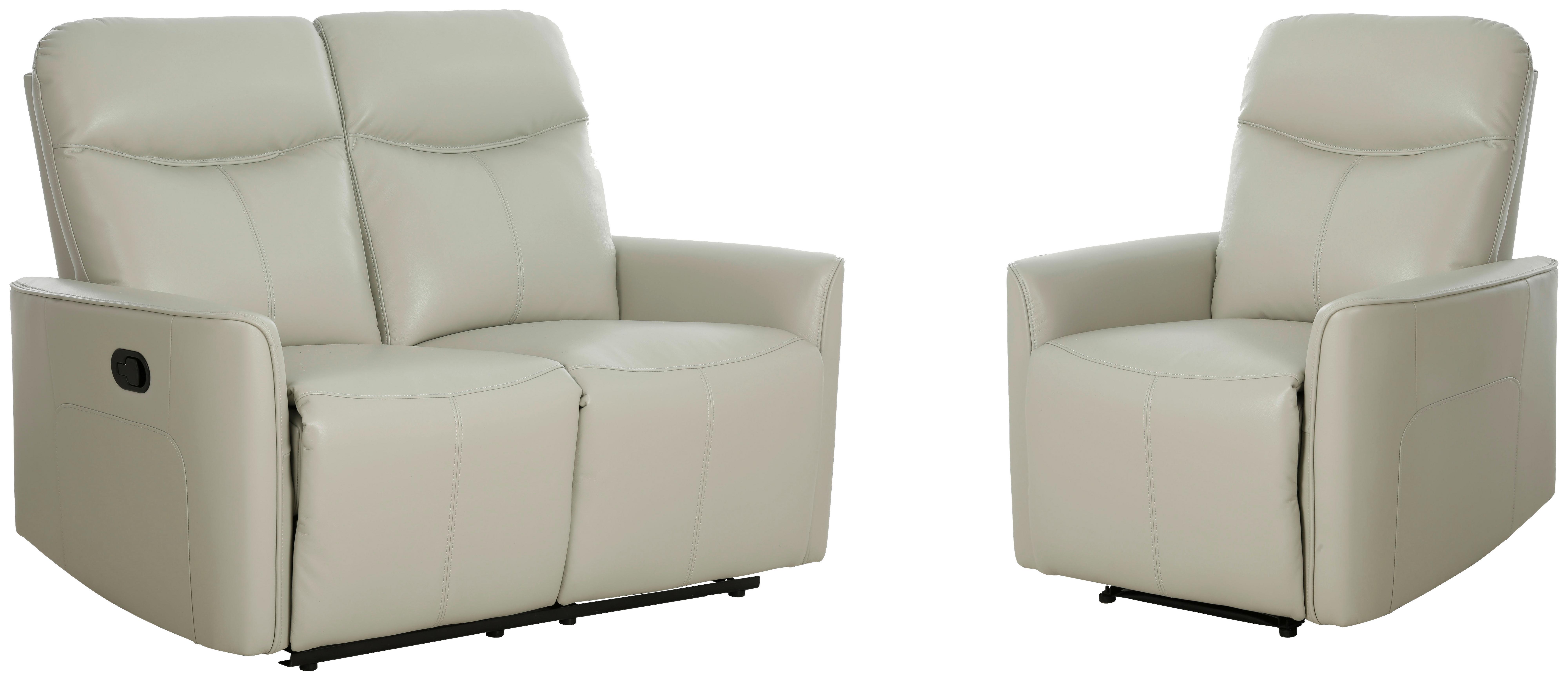 Sitzgarnitur City - Grau, KONVENTIONELL, Textil (140/102/92cm) - P & B