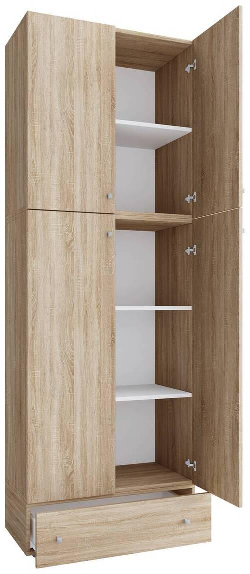 Drehtürenschrank Mit Schubladen 70 Cm Lona - Sonoma Eiche, MODERN, Holzwerkstoff (70/200/39cm) - MID.YOU