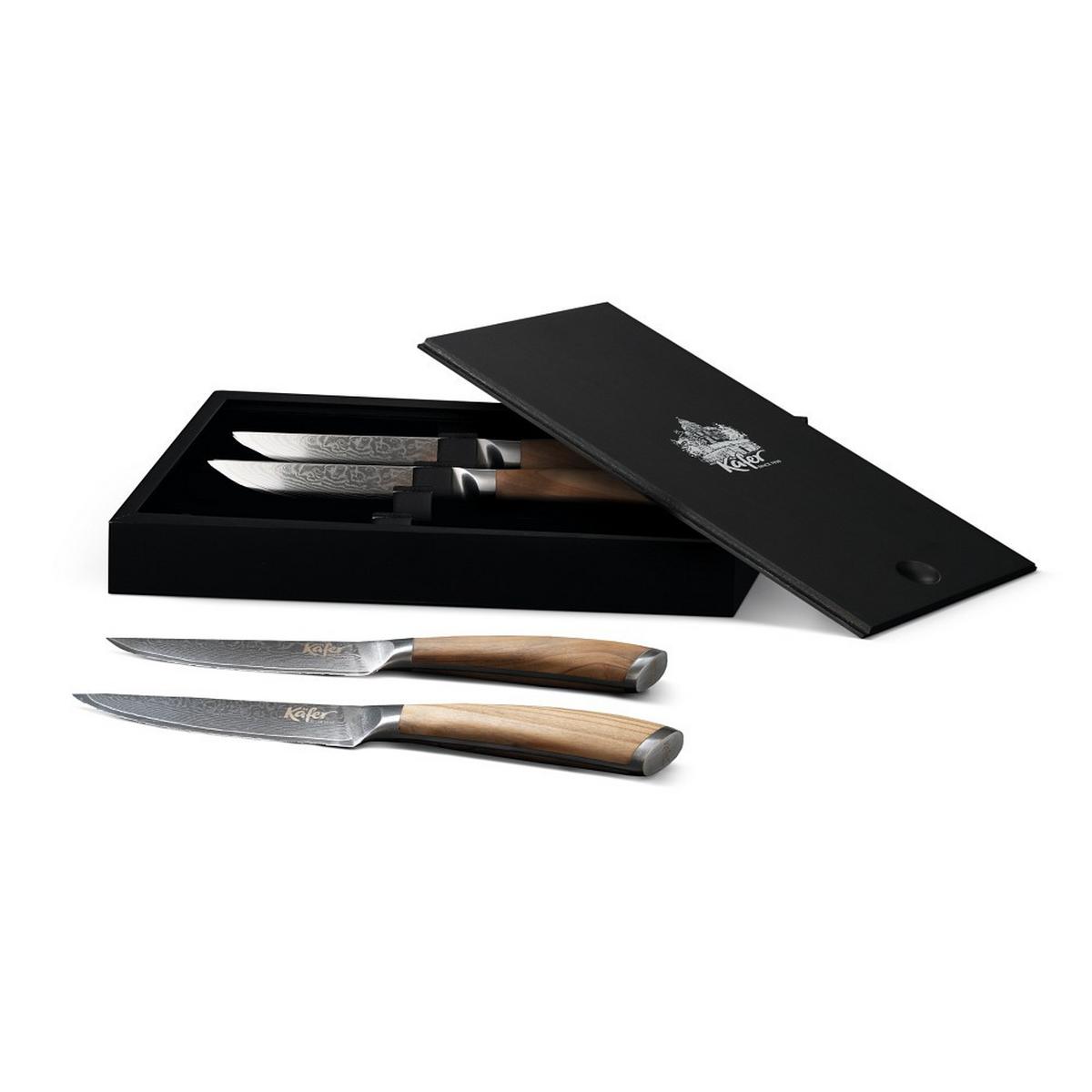 Steakvágó Késkészlet 4212-Ka - nemesacélszínű, Basics, fém (12cm) - Käfer