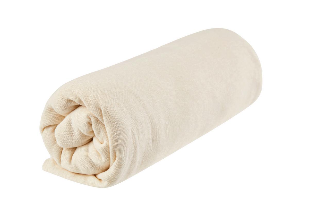Spannleintuch Isadora 100x200 Cm Jersey-Baumwolle - Taupe/Lila, MODERN, Textil (100/200cm) - Ondega