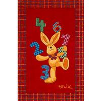 Kinderteppich Fe-2194 - Rot, Trend, Textil (130/190cm)