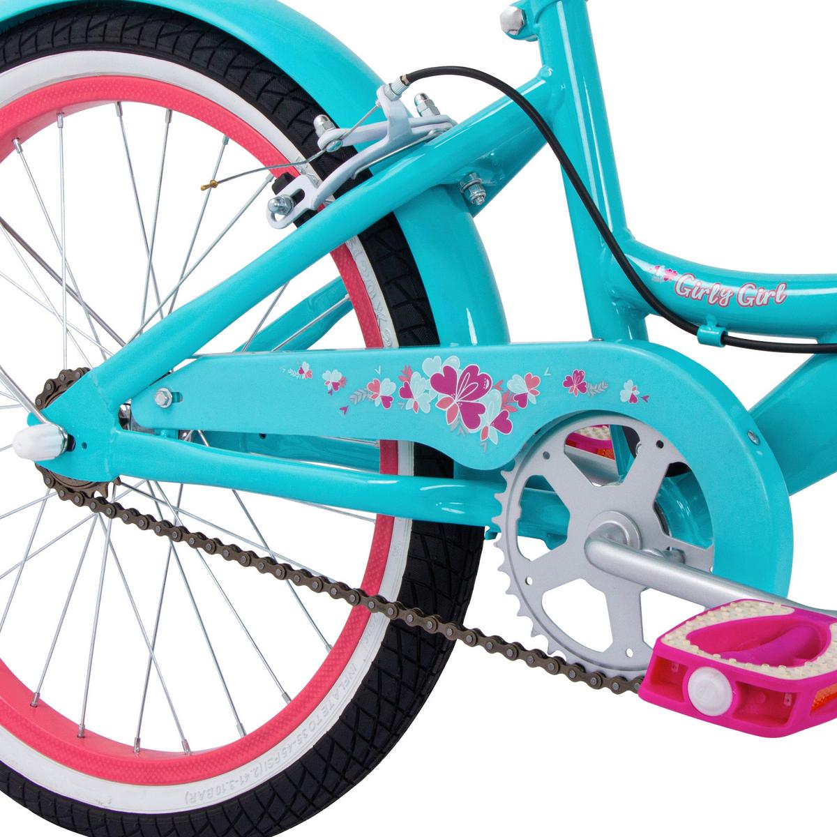 Kinderfahrrad Girly Girl Hellblau, 20 Zoll - Hellblau, Basics, Metall (66/96.5/140.5cm)