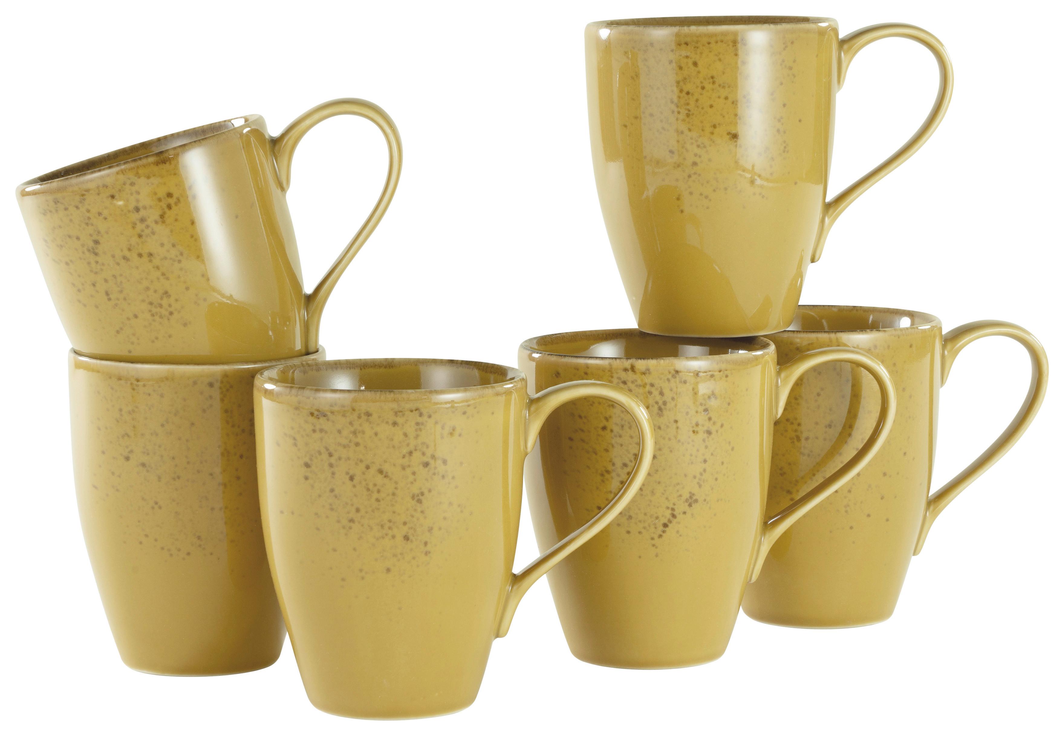 Kaffeebecherset 21979 Nature Collection - Currygelb, Trend, Keramik (300ml) - Creatable