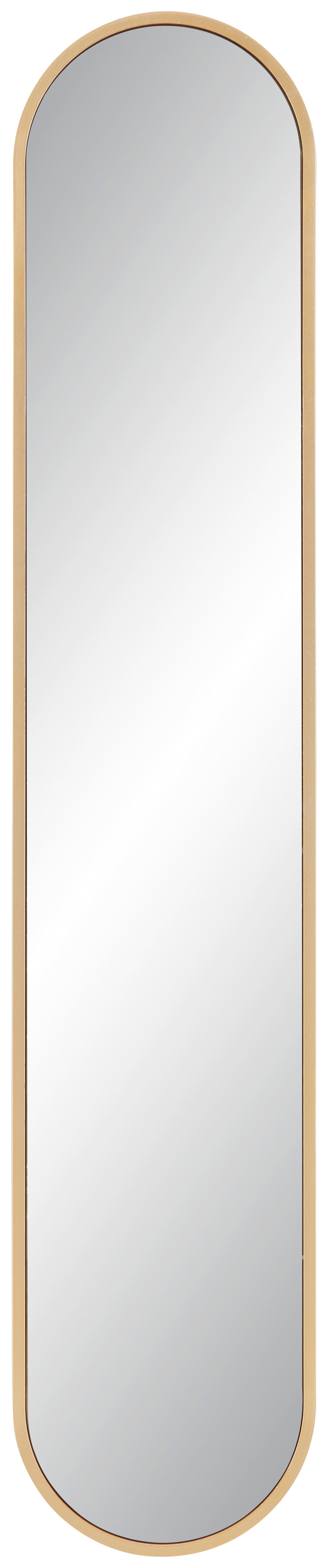 Zrkadlo MONI zlatá - zlatá, Modern, plast/sklo (20/101cm) - Mömax