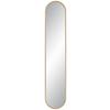 Zrkadlo MONI zlatá - zlatá, Modern, plast/sklo (20/101cm) - Mömax
