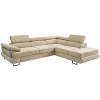 Sedací souprava LINNA, pravá, světle zelená - černá/světle zelená, Moderní, kov/textil (270/225cm)