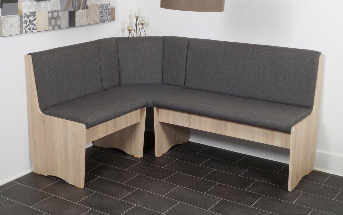 Eckbankgruppe Duisburg Vaduso Artemis Anthr./Eiche D.b:165cm - Anthrazit/Sonoma Eiche, KONVENTIONELL, Holz/Holzwerkstoff (165/89/125cm) - MID.YOU