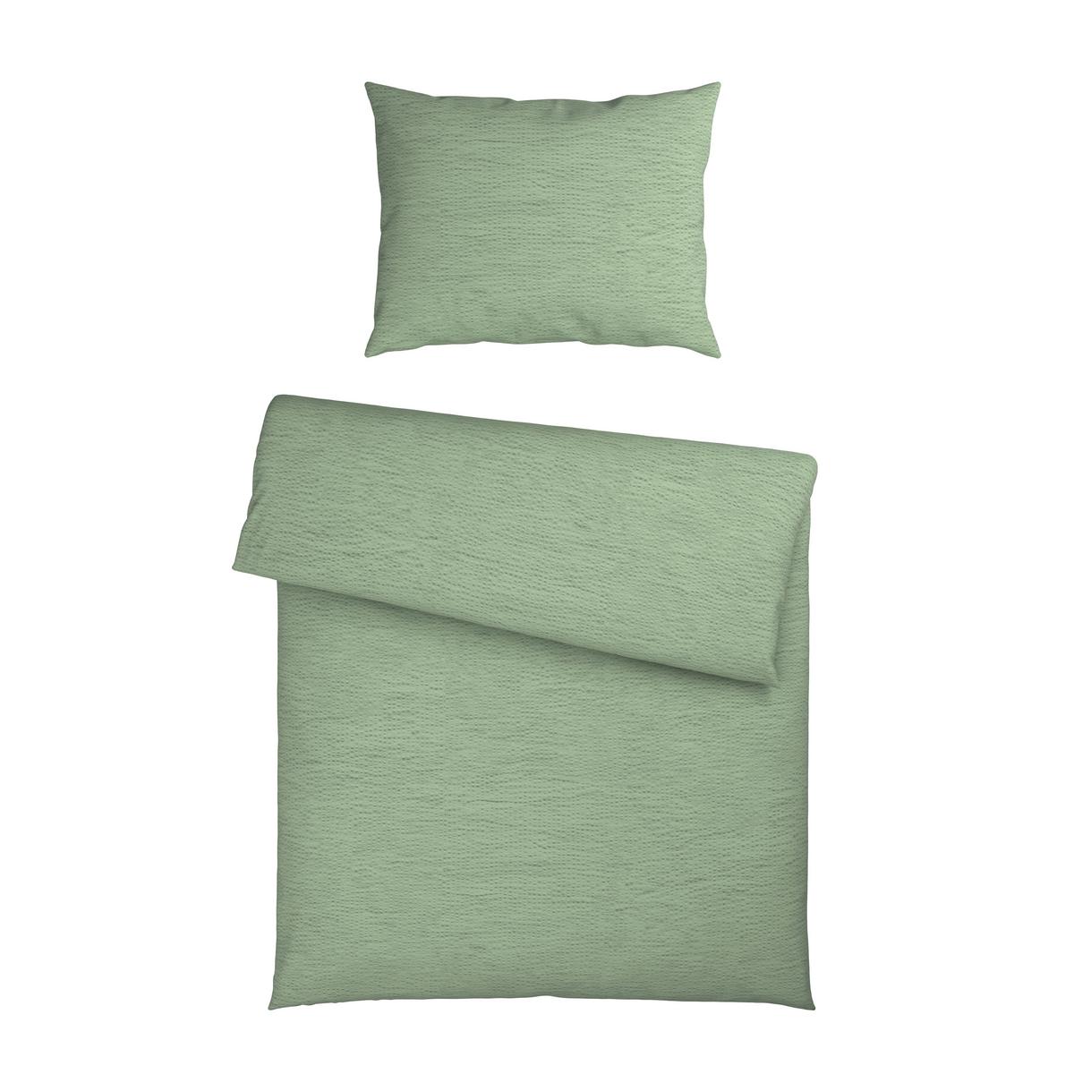 Bettwäsche Ariana - Grün, MODERN, Textil - Luca Bessoni