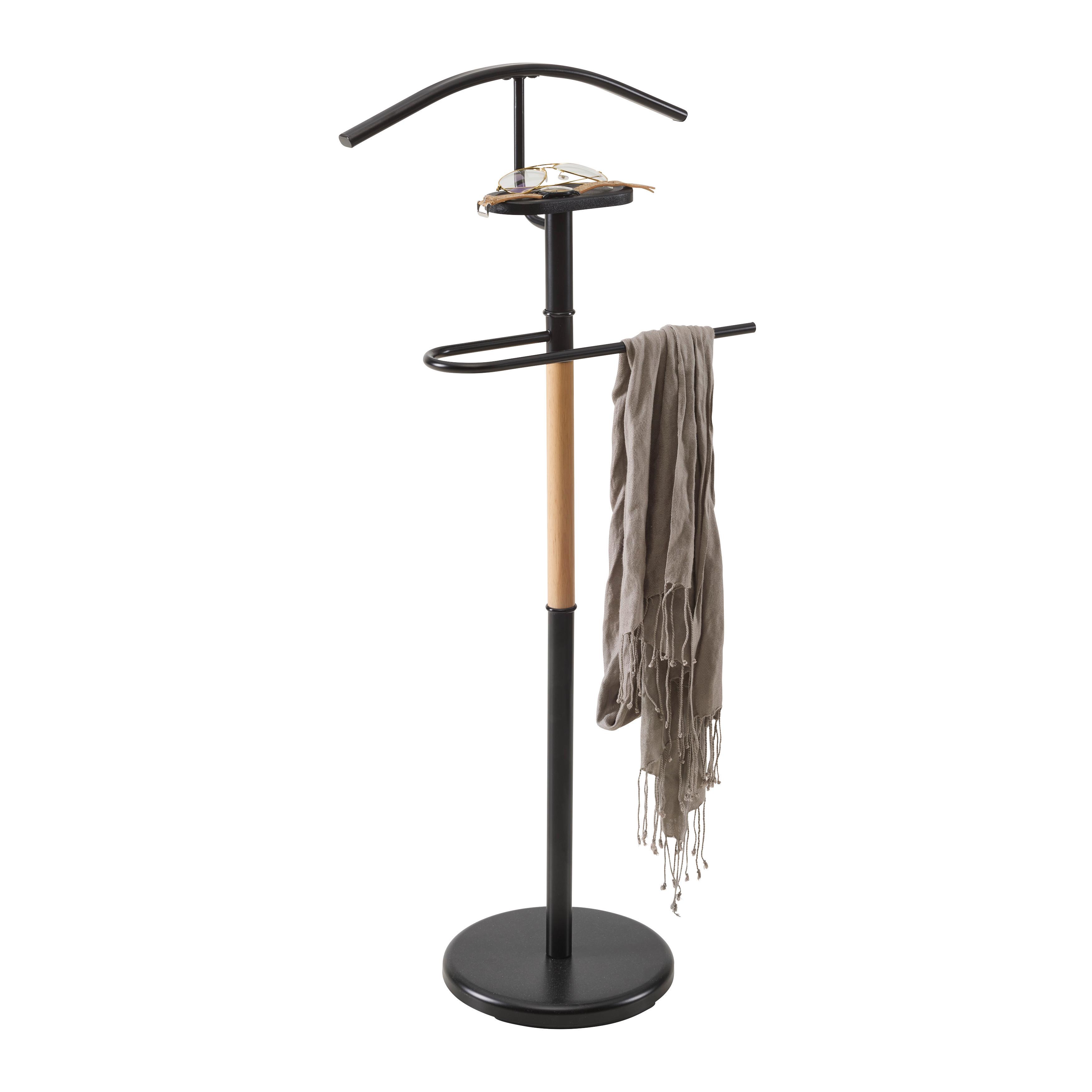 NEMÝ SLUHA MICHA II -SB- - čierna/prírodná farba, Modern, kov/drevo (45/111/28.5 cmcm) - Mömax