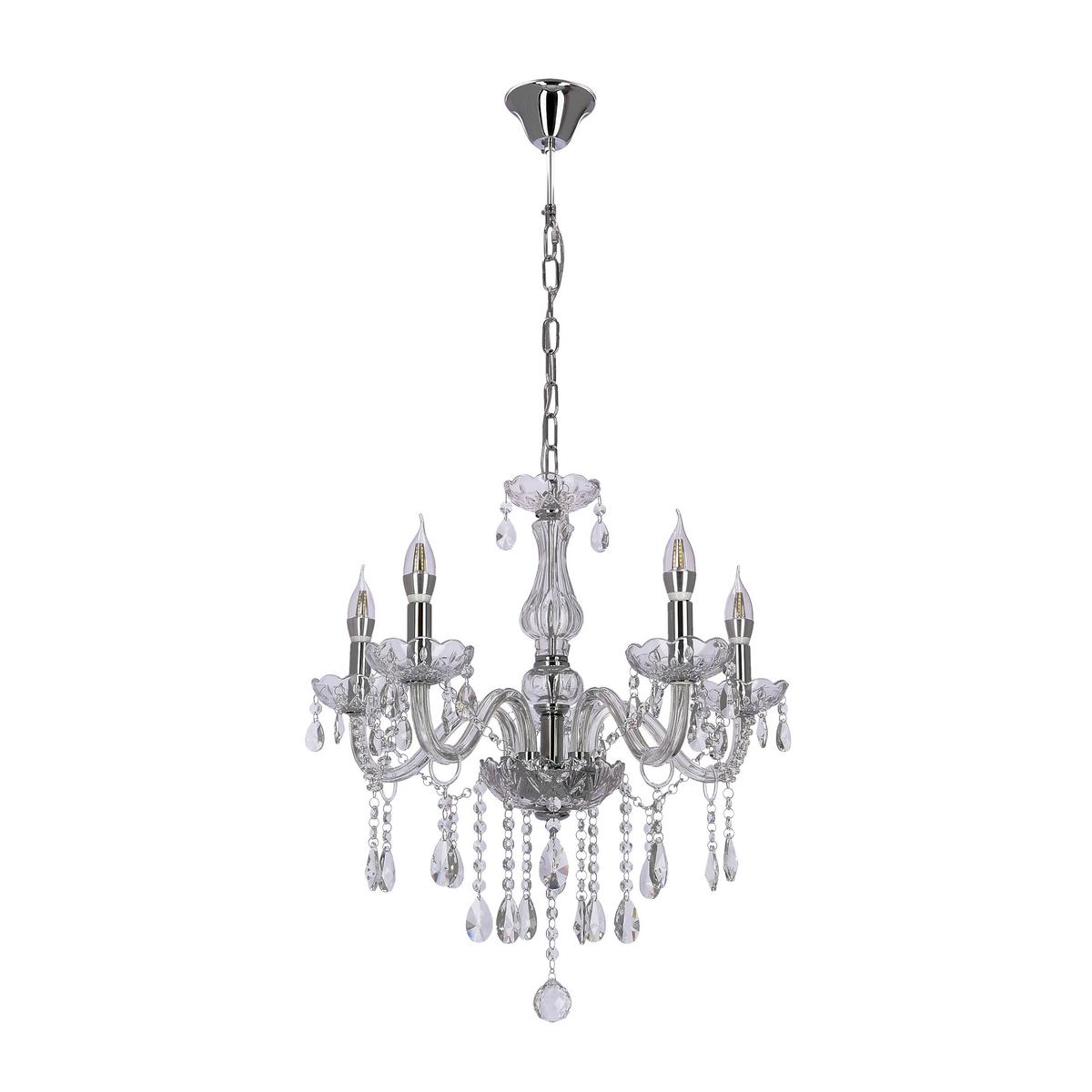 Kronleuchter 35-30313 Cristallo - Transparent, KONVENTIONELL, Metall (56/56/100cm)