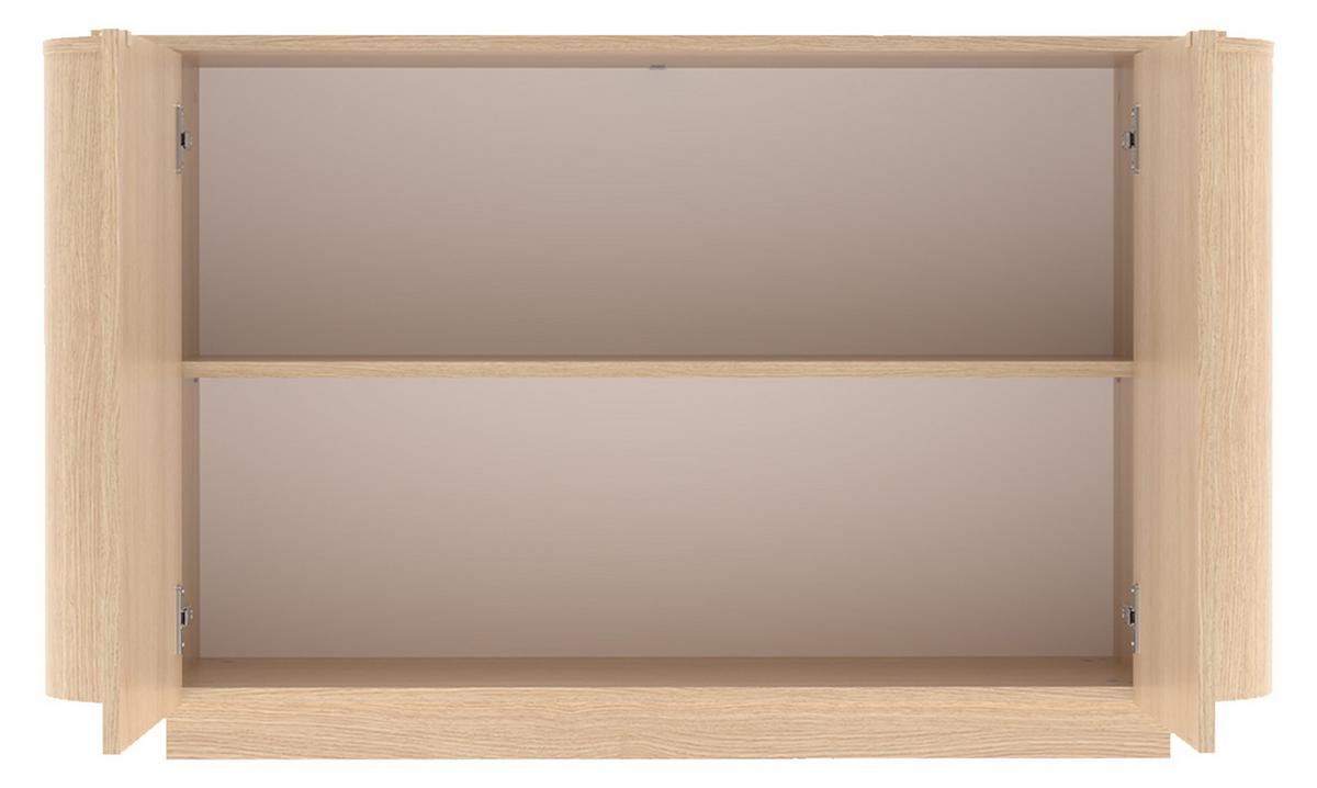 Sideboard Adriatico Eichefarben B: 131 Cm - Eichefarben, Design, Holzwerkstoff (131/76/43cm) - MID.YOU