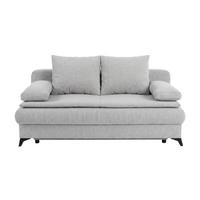 Rozkladacia pohovka KEN, sivá - čierna/sivá, Konventionell, kompozitné drevo/textil (209/105cm) - Based