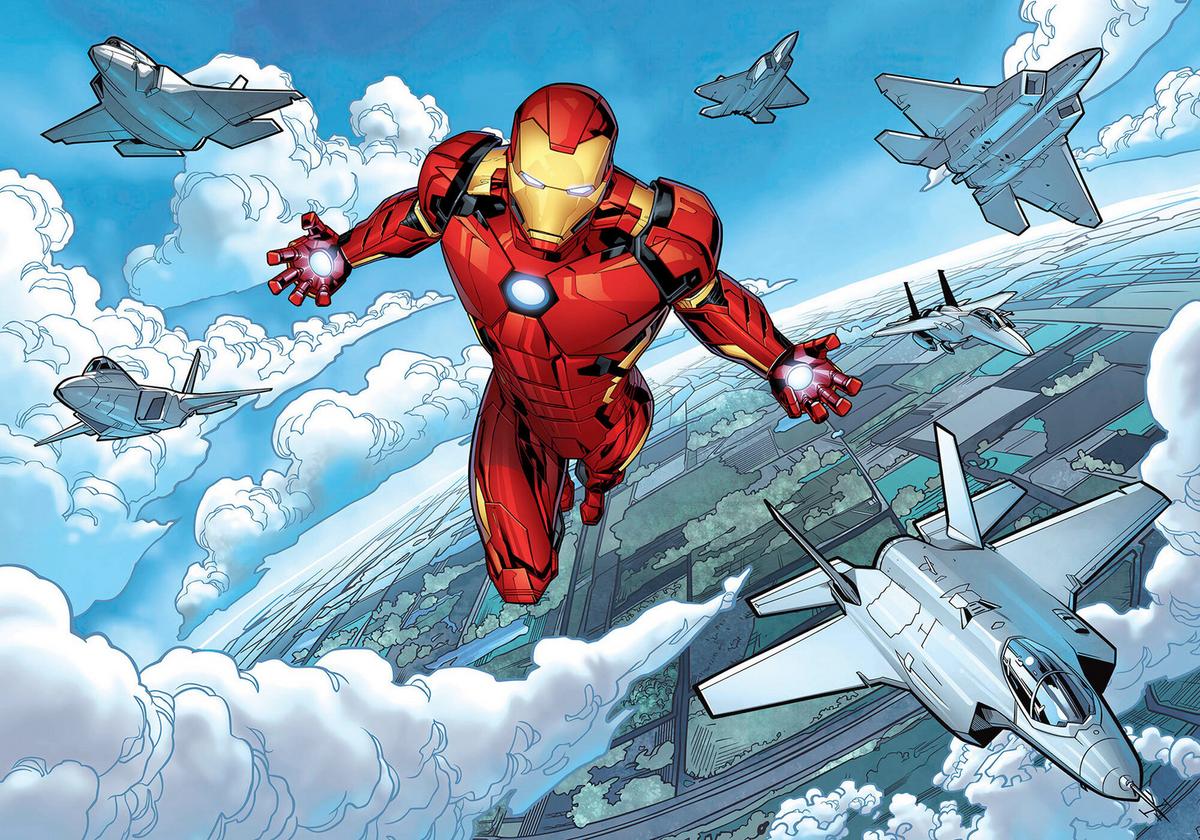 Fototapete Iron Man Flight - Multicolor, Trend (400/280cm)