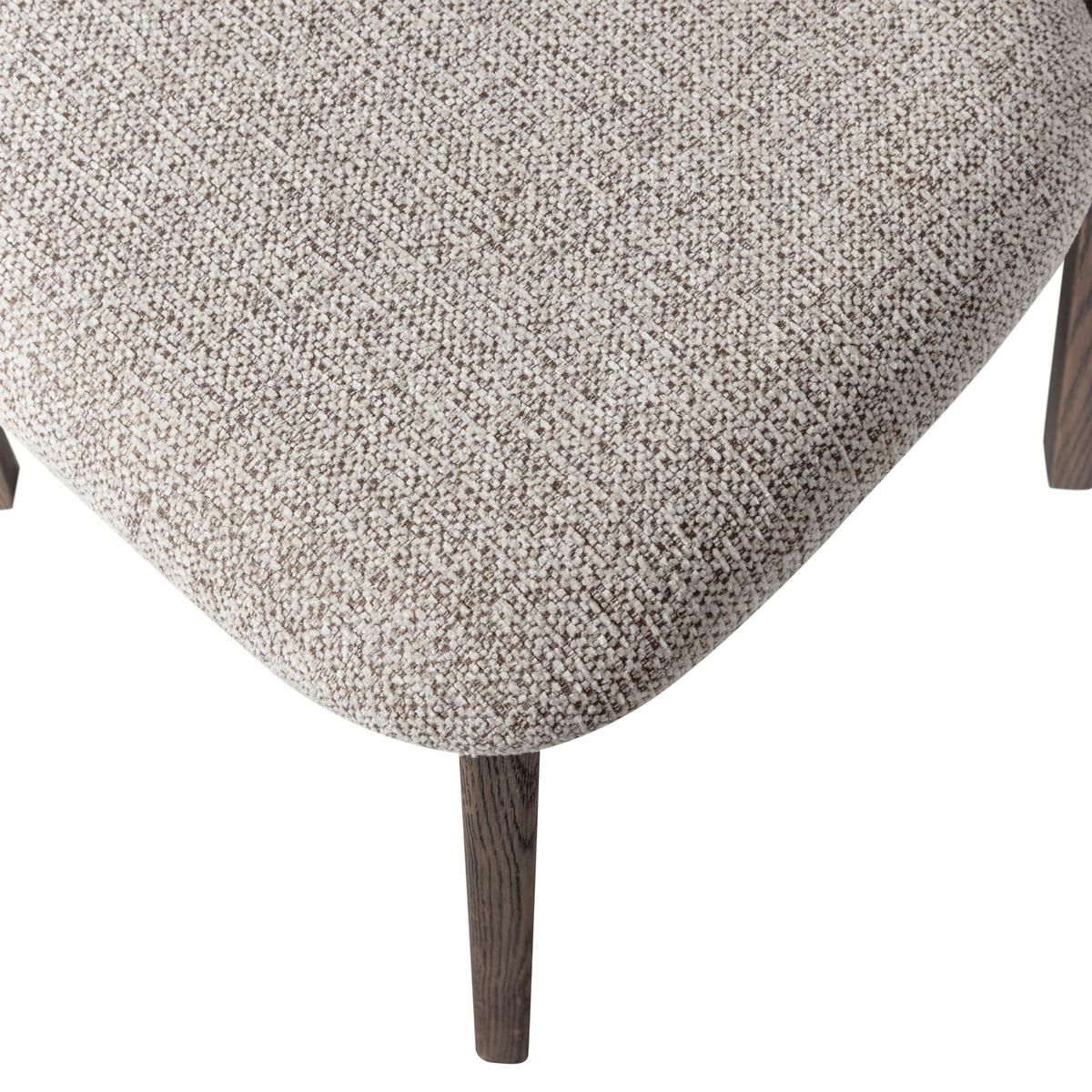Stuhl-Set Udar Naturfarbe/Dunkelbraun B: 51cm - Dunkelbraun/Naturfarben, MODERN, Holz/Textil (51/82/60cm) - Livetastic