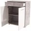Komoda Q-big New Qbk02 - bílá/šedá, Moderní, dřevo (98/105/44cm) Komoda Q-big New Qbk02 - bílá/šedá, Moderní, dřevo (98/105/44cm)