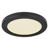 LED-Deckenleuchte Nita Ø 22 cm Fixierbare Farben - Opal/Schwarz, MODERN, Kunststoff (22/1,8cm) - Luca Bessoni