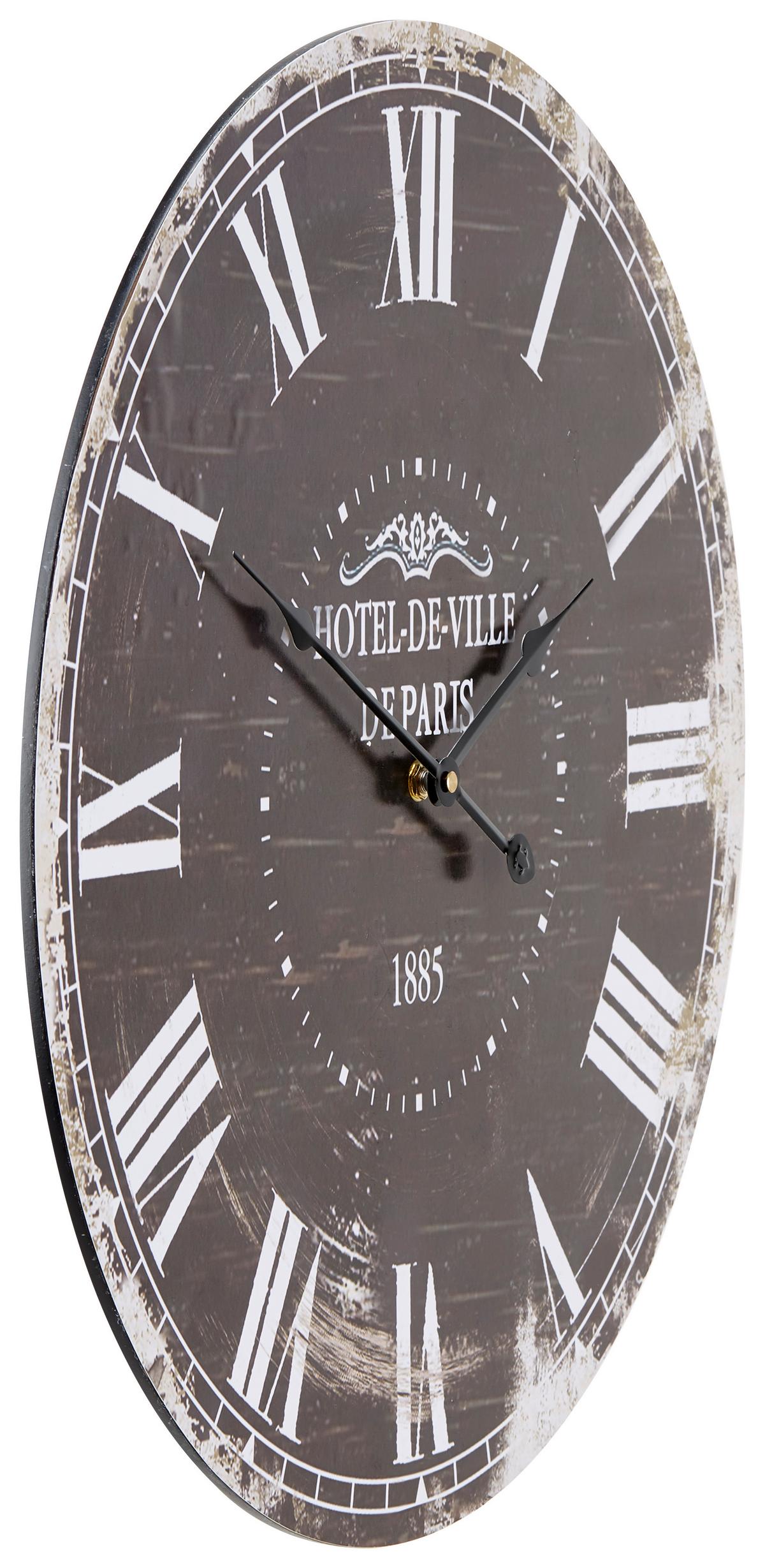 Wanduhr Alexandra Versch. Designs, D: 50 Cm - Multicolor, Basics, Papier/Holzwerkstoff (50cm) - Luca Bessoni