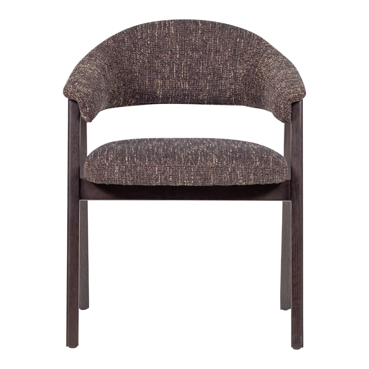ARMLEHNSTUHL-SET Tunar Dunkelbraun 2-teilig - Dunkelbraun, MODERN, Holz/Textil (60/77/60cm) - Livetastic