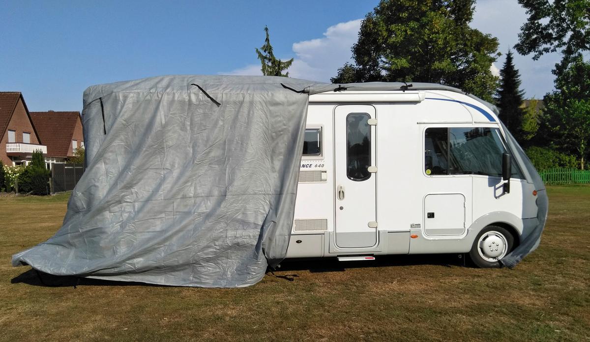 Schutzplane Abdeckplane für Wohnmobil Gr. S Grau - Grau, Basics, Kunststoff (235/275/610cm)