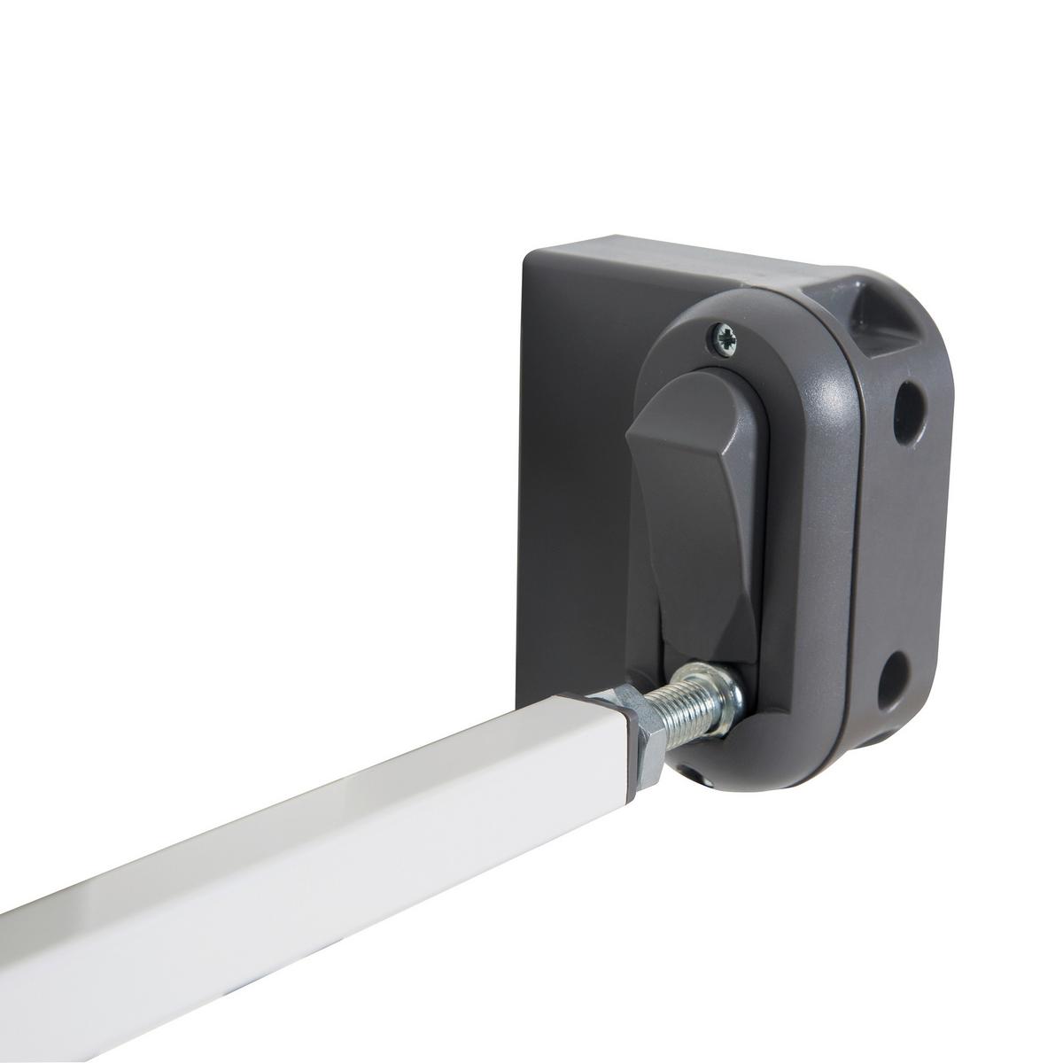 Türschutzgitter 'Easy Step' weiß - Weiß, Basics, Metall (97/78/5cm) - Roba