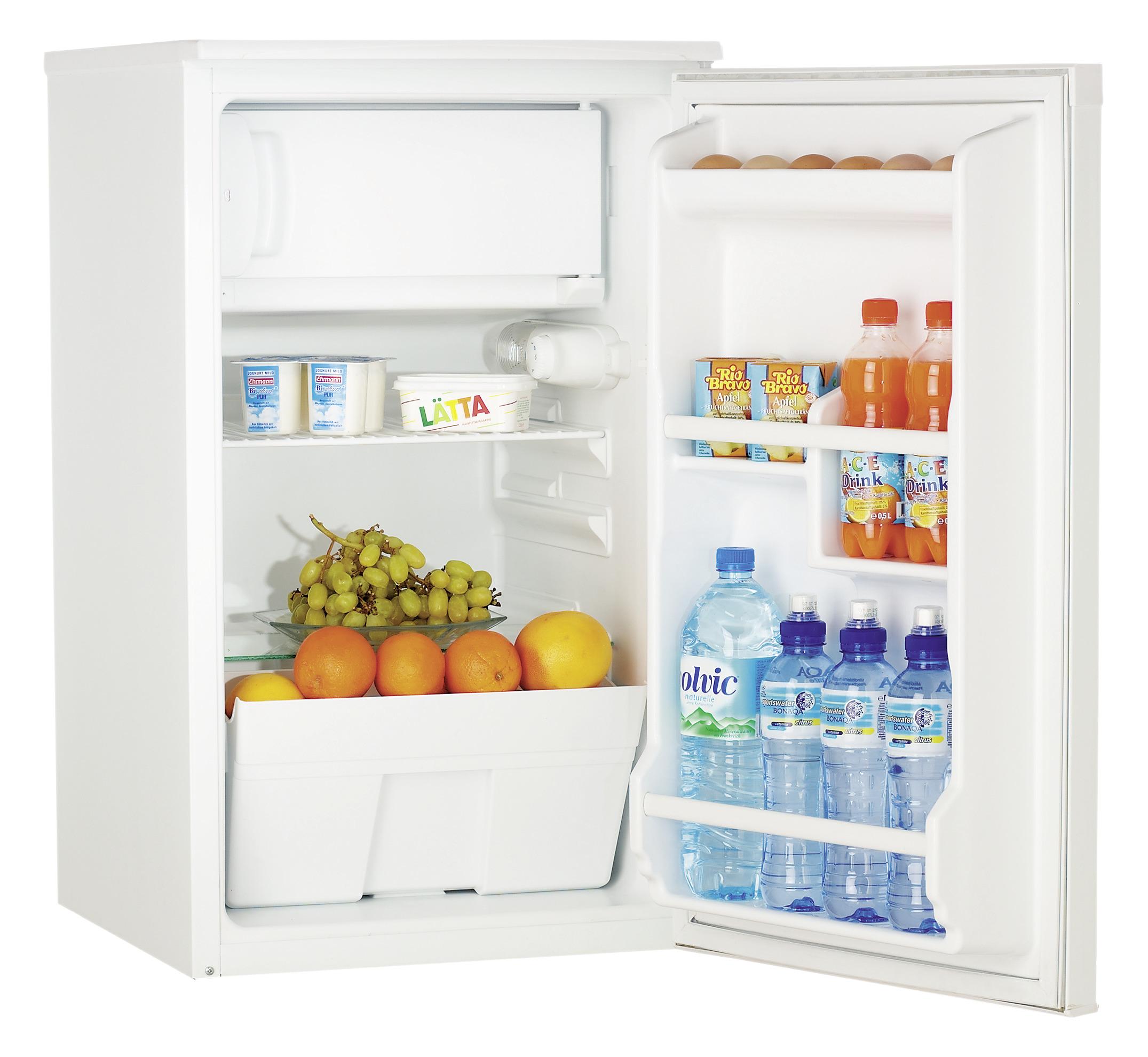Kühlschrank Weiß 74 L Freistehend mit Gefrierfach - Weiß, Trend, Metall (48/83,8/56cm) - Respekta