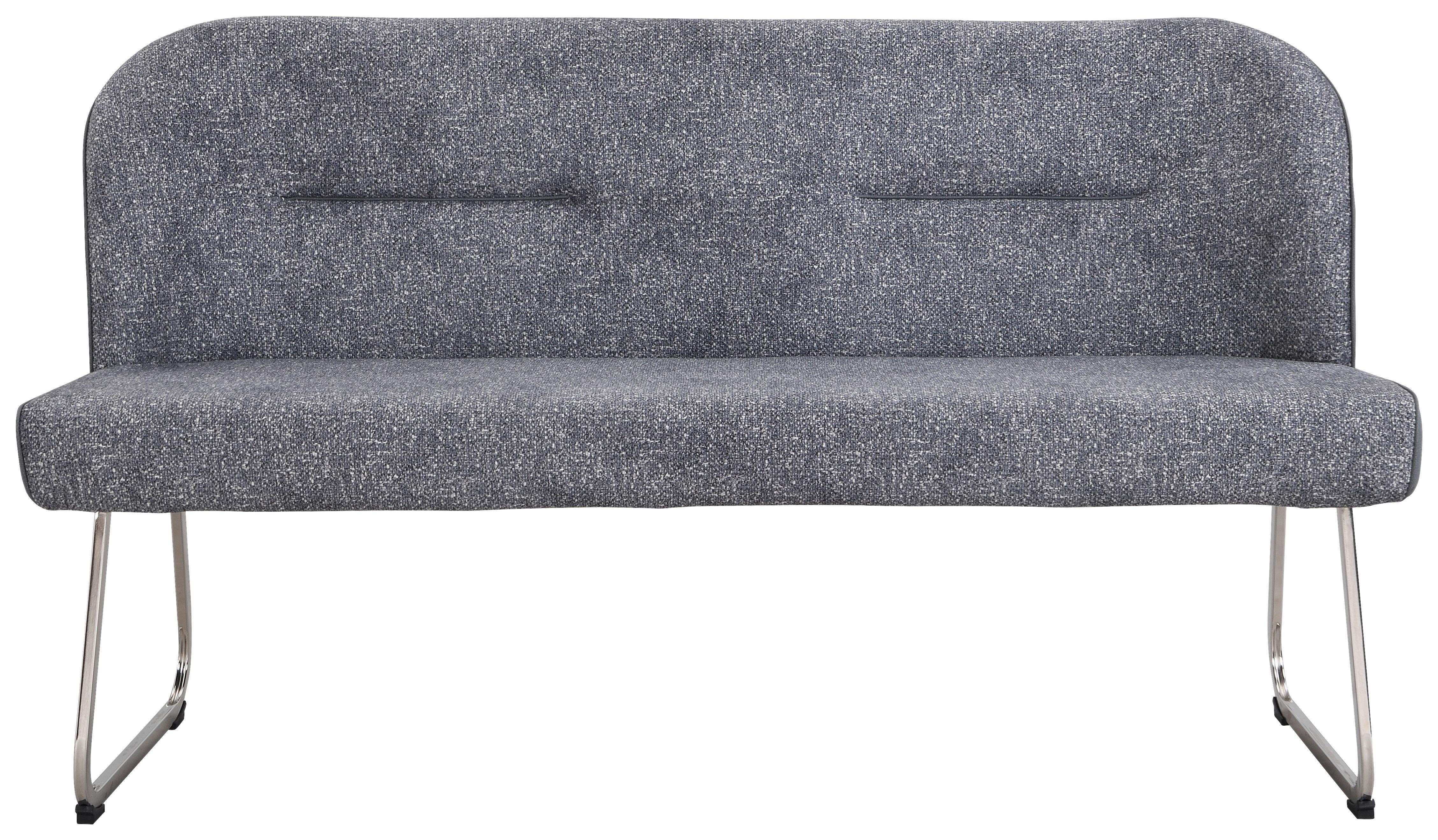 Ülőpad Astrid - szürke, Konventionell, textil/fém (157/89/65cm)