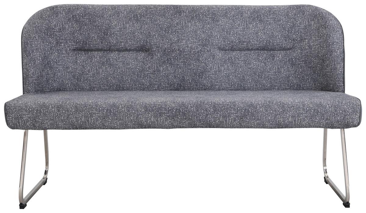 Ülőpad Astrid - szürke, Konventionell, textil/fém (157/89/65cm)