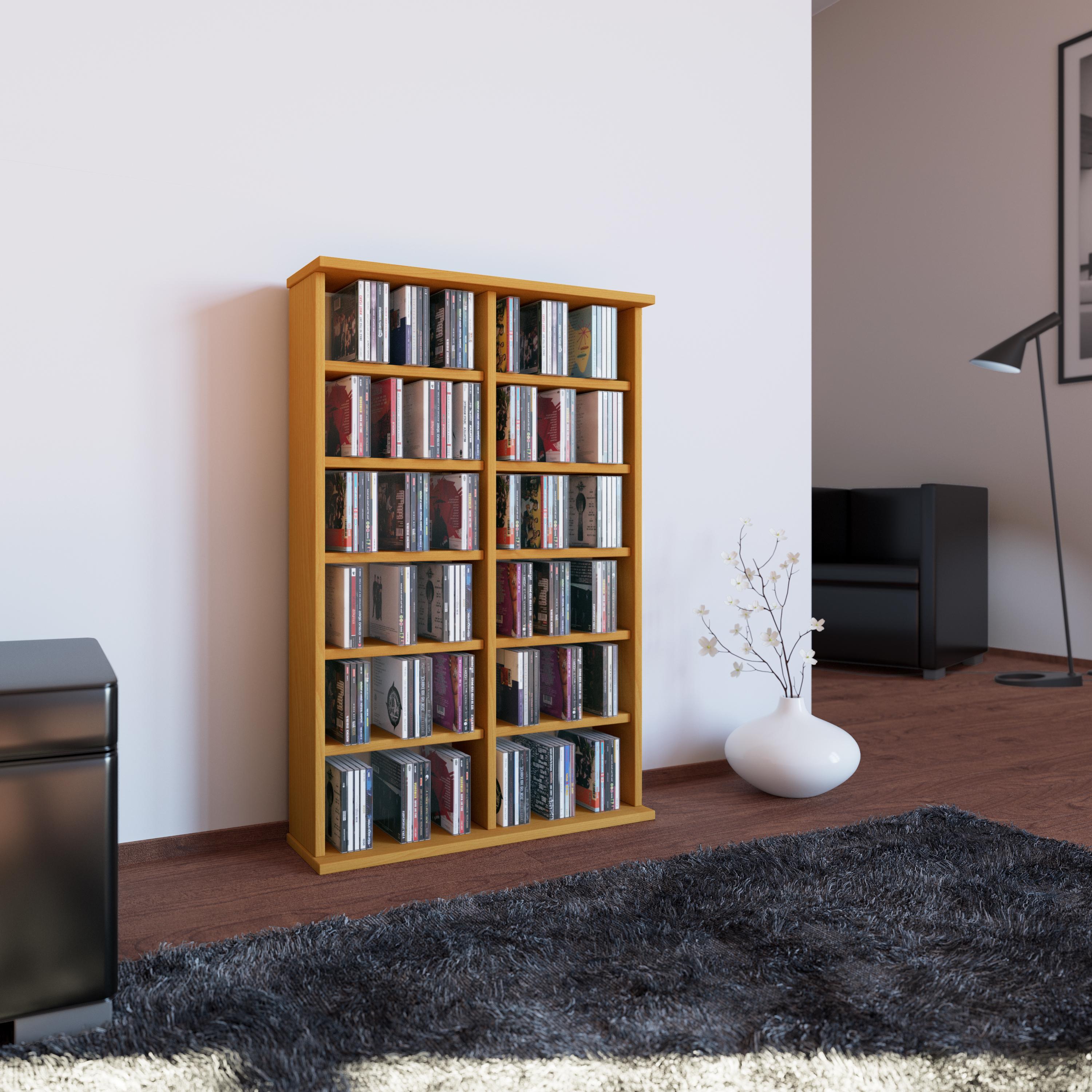 CD Regal Ronul 60 cm Buche Dekor - Buchefarben, KONVENTIONELL, Holzwerkstoff (60/91,5/18cm) - MID.YOU