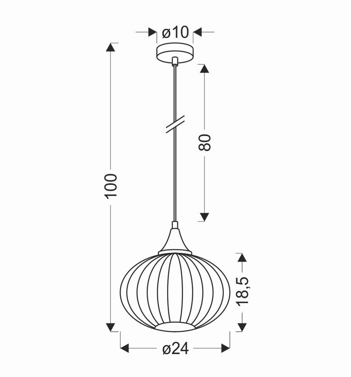 Pendelleuchte 50101276 Exeter - Schwarz, Design, Glas/Metall (24/24/90cm)