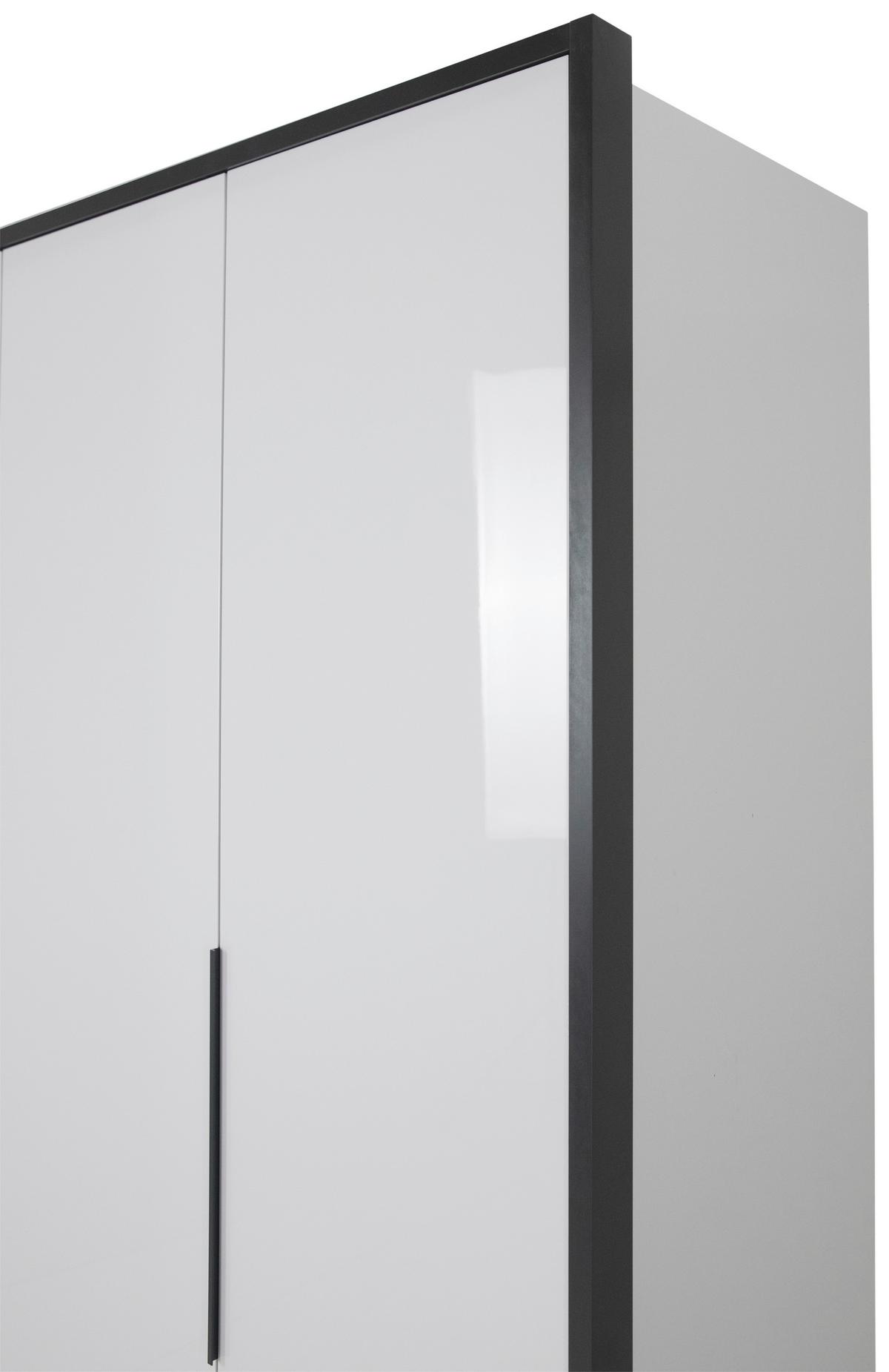 Drehtürenschrank Lucca - Weiß, MODERN, Holzwerkstoff (201/221/60cm)