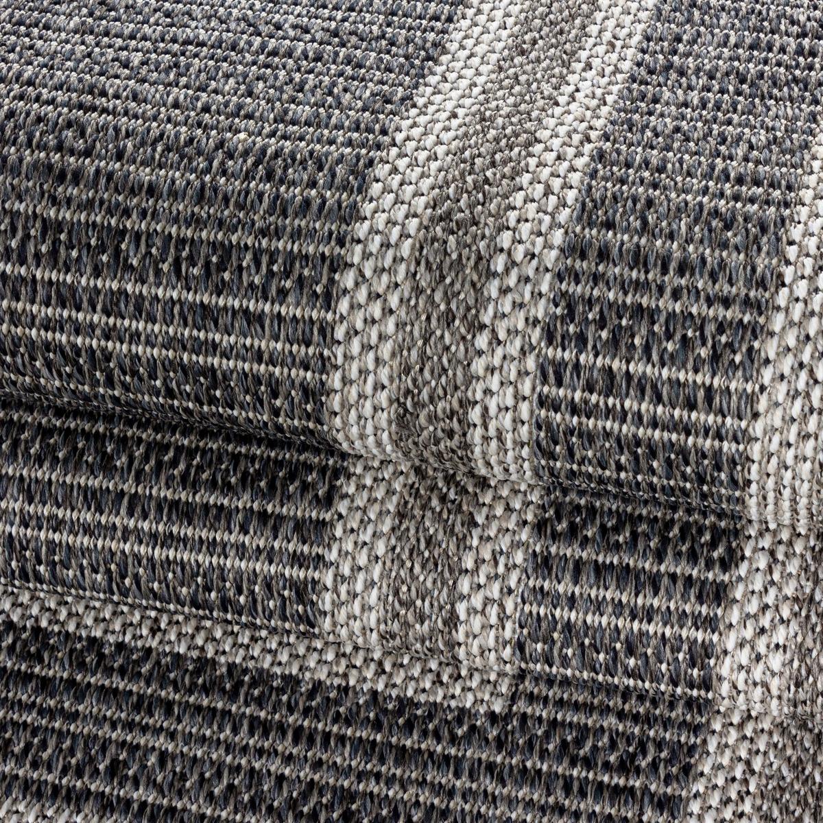 Flachwebteppich Aruba - Grau, Design, Textil (60/100cm)