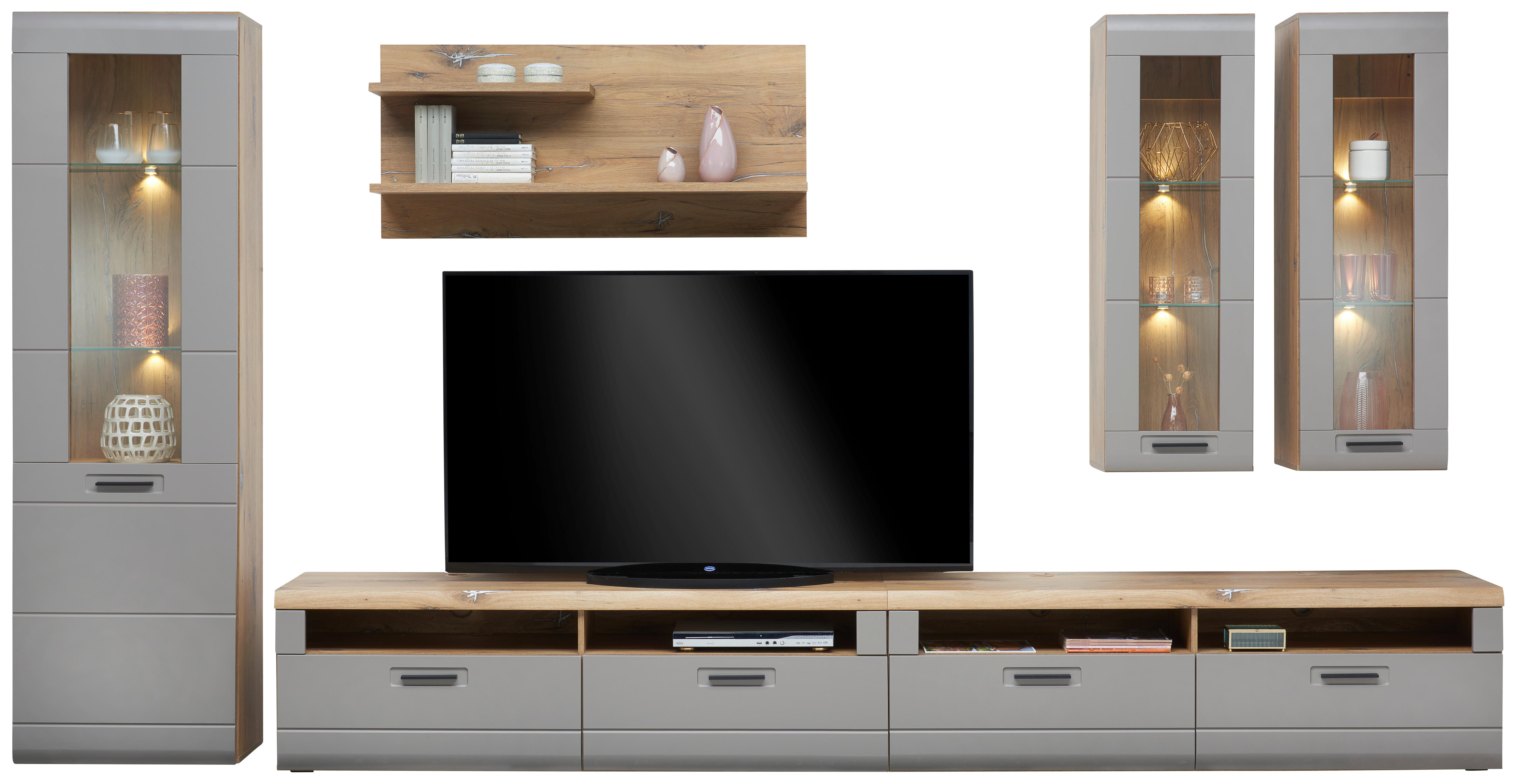 Wandboard Auris B: 120 cm Eiche Dekor - MODERN, Holzwerkstoff (120/55/25cm) - Luca Bessoni